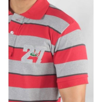 Lacoste Stripes Cotton Polo
